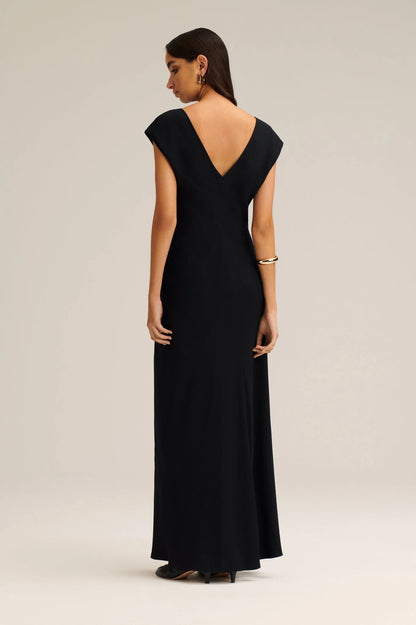 Scanlan Theodore Turban Ring Dress, Black