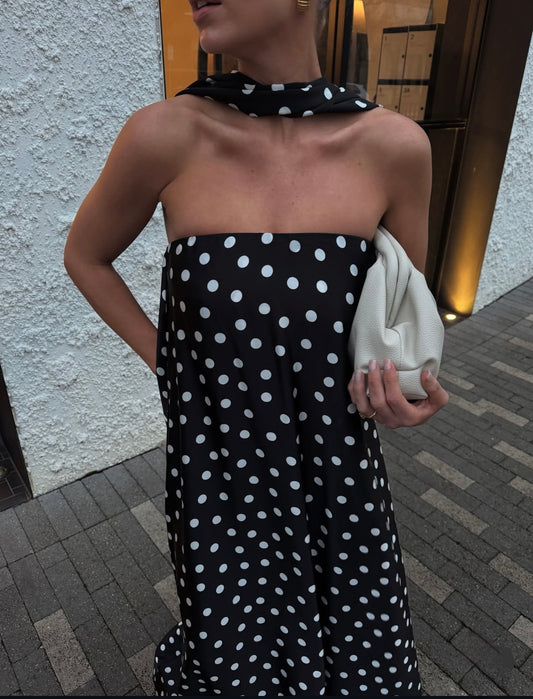 Tinsley Tube Dress, Polka Dot