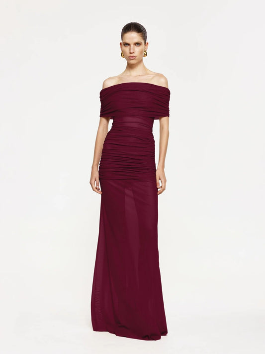 Windsor Gown, Burgundy