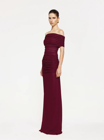 Windsor Gown, Burgundy