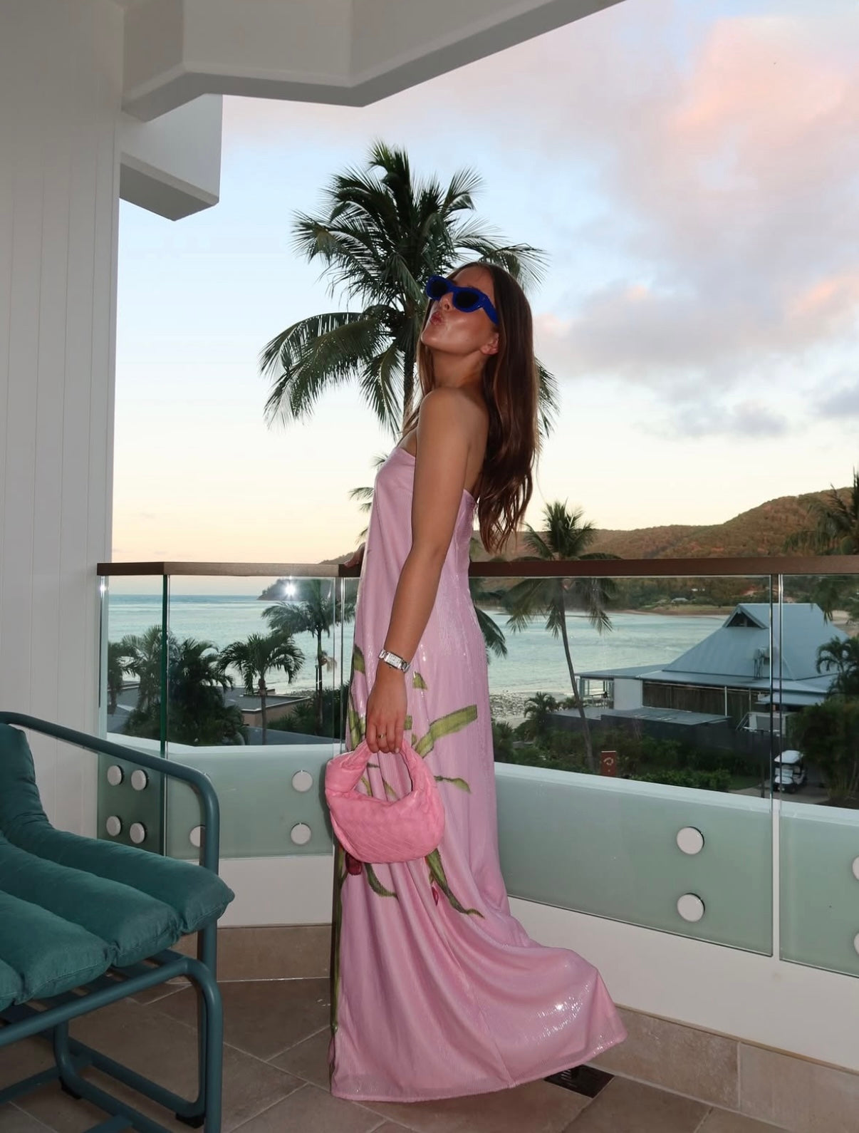 Roame Bianca Strapless Sequin Maxi Dress