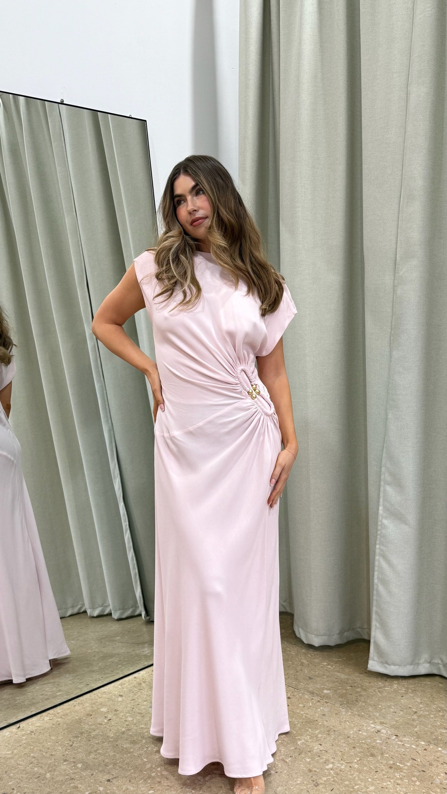 Scanlan Theodore Turban Ring Dress, Pink