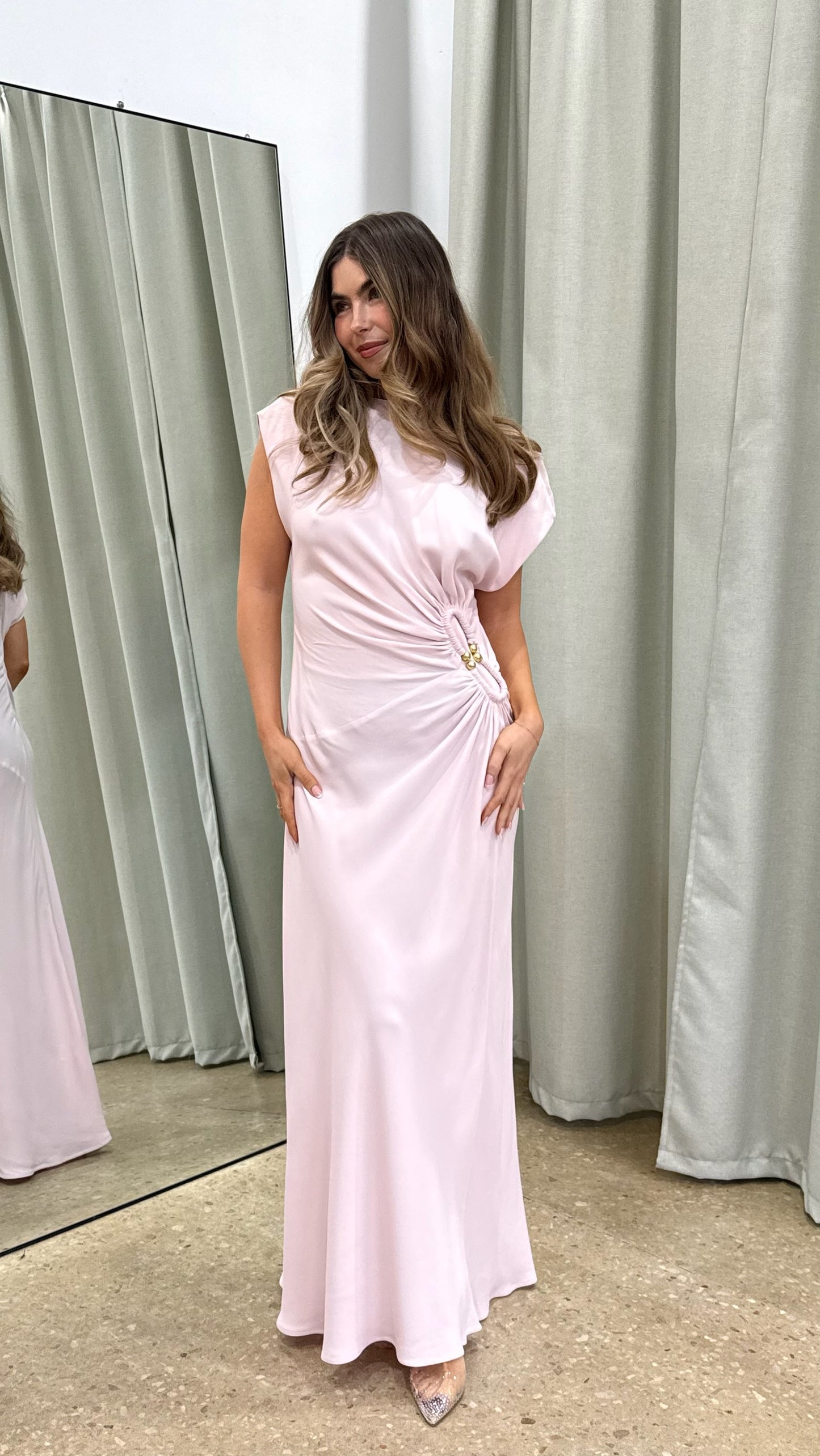 Scanlan Theodore Turban Ring Dress, Pink