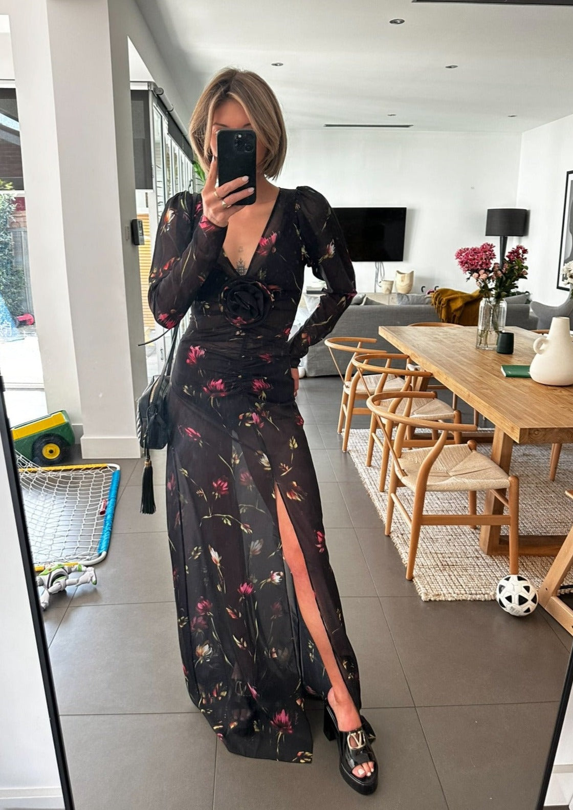 rotate floral maxi dress Rotate Birger Christensen, Grya Floral-Print – Plus One Dress Hire