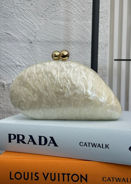 Shell Clutch, marble