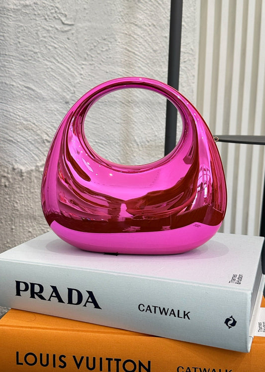 Mini Round Bag, Pink