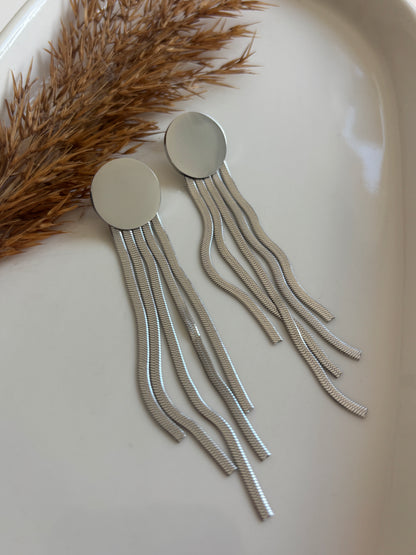 Statement Tassel Earring (Gold & Silver)