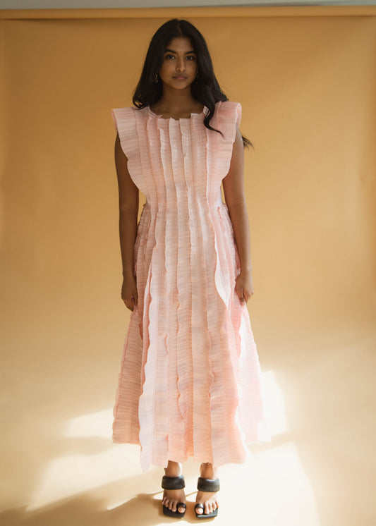 Aje Hybrid Midi Dress - Rose Pink