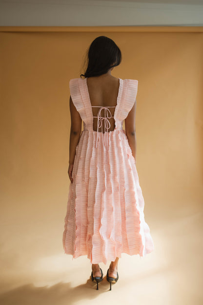 Aje Hybrid Midi Dress - Rose Pink