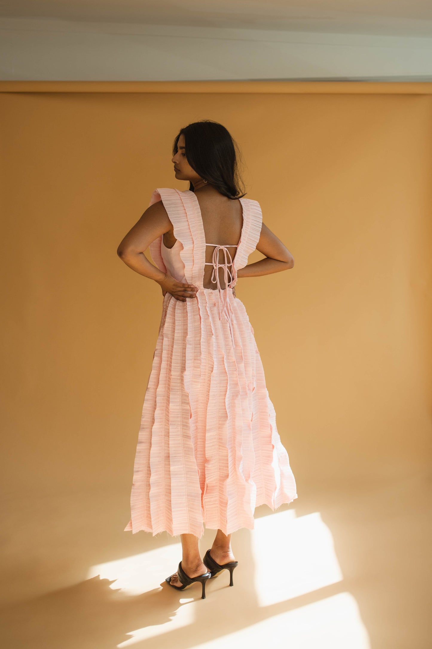 Aje Hybrid Midi Dress - Rose Pink