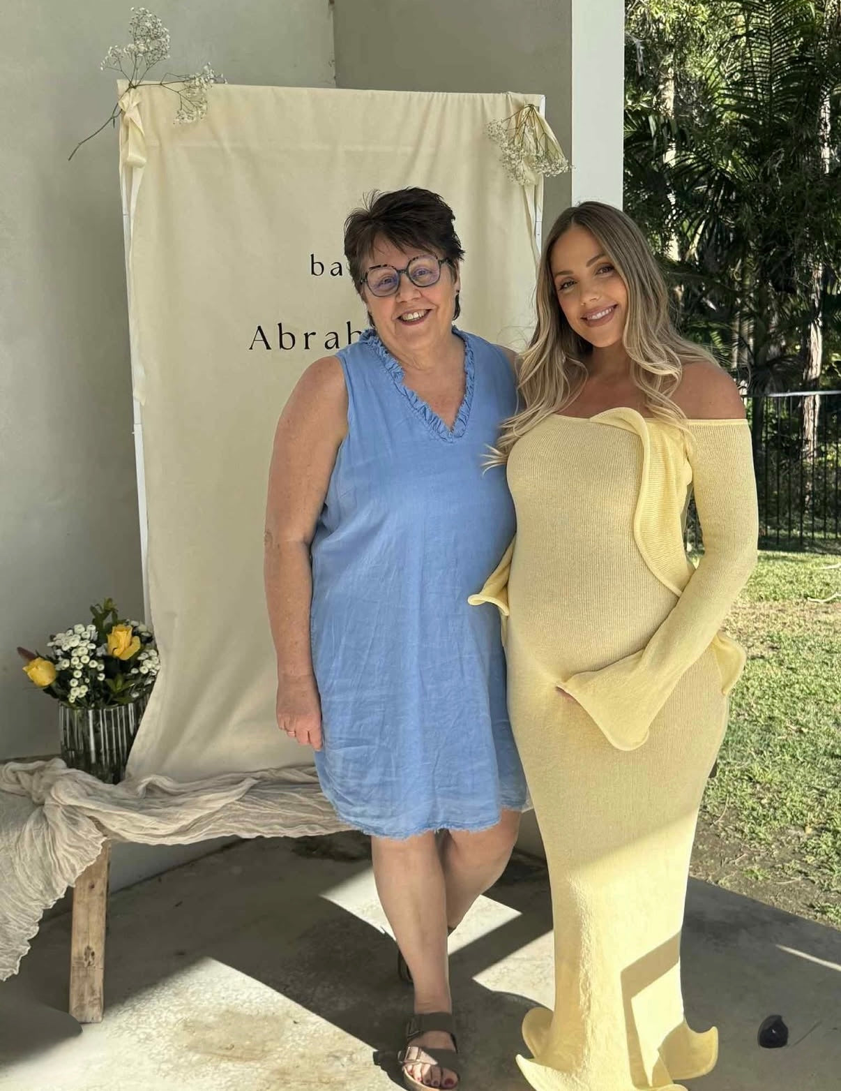 Sandrine Off Shoulder Knit Maxi Dress, Lemon