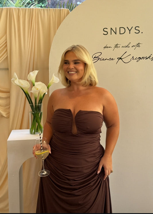 Lilana Maxi Dress, Brown