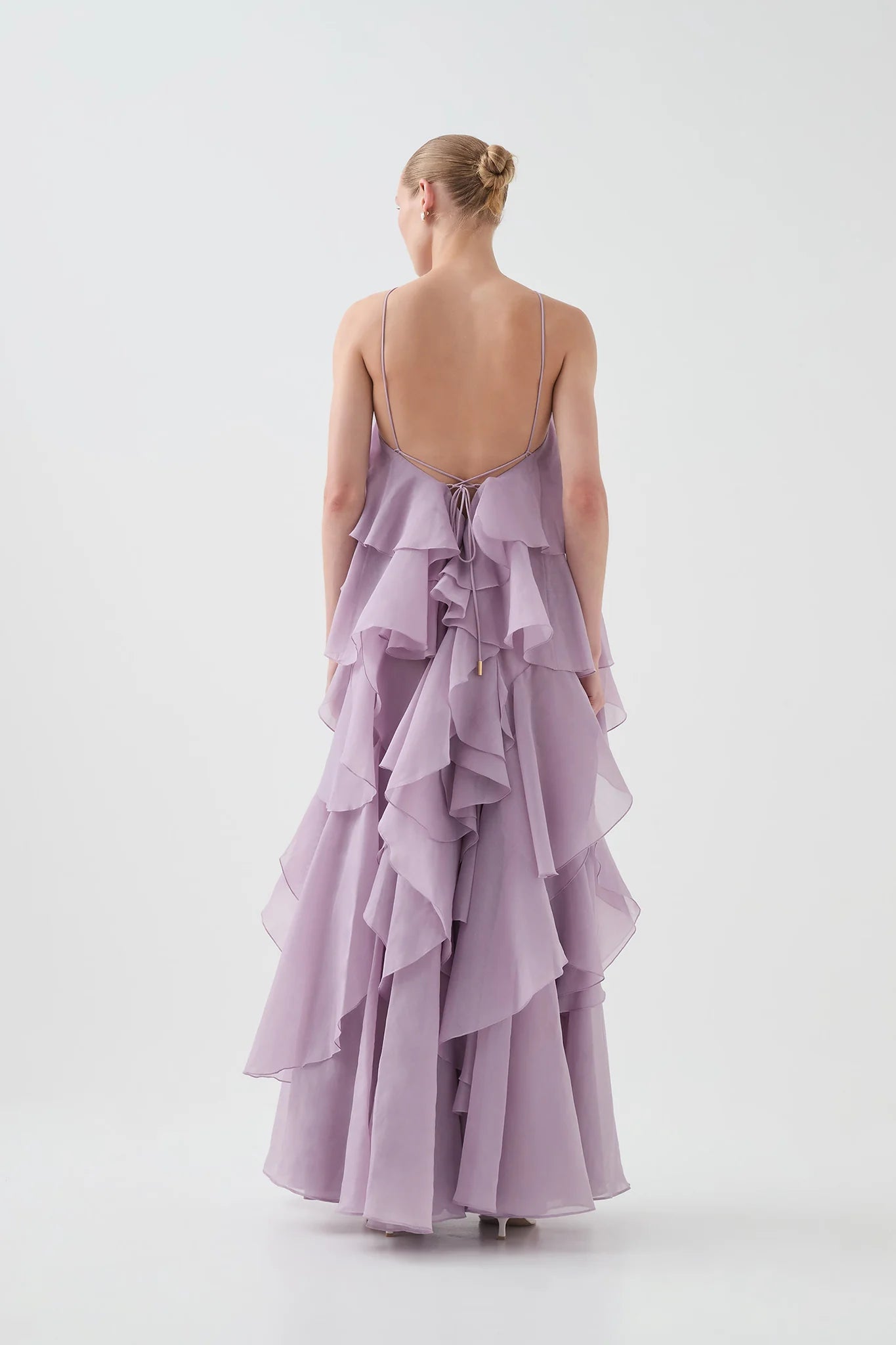 Aje Pandorea Layered Maxi Dress, Purple