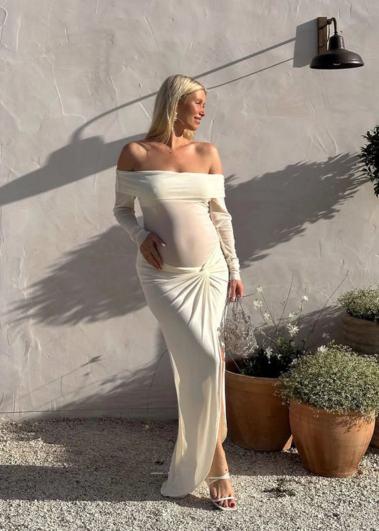 Bumpsuit Off The Shoulder Mesh Set