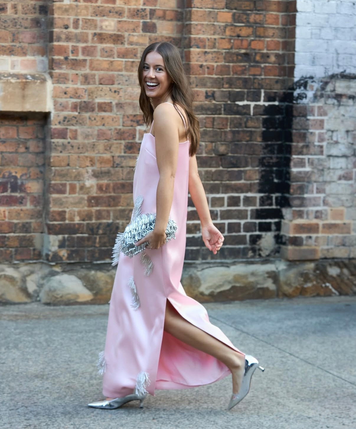 Alemais Cindy embellished slip dress