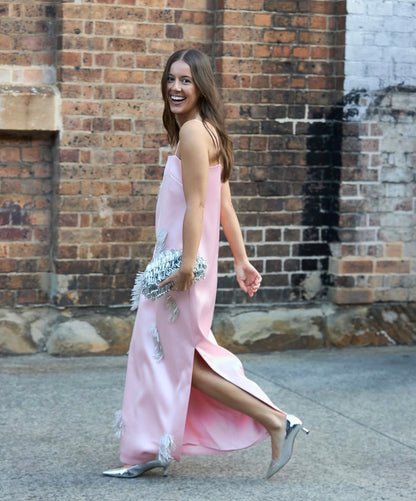 Alemais Cindy embellished slip dress