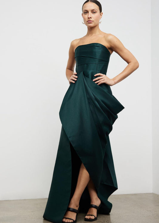 Solace London Raya Dress, Emerald