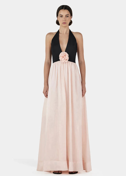 Calla Maxi Dress Black/Pink