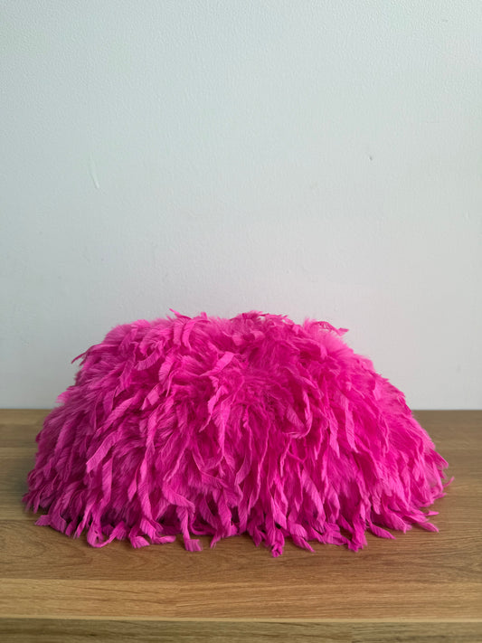 Feather Bag, Hot Pink