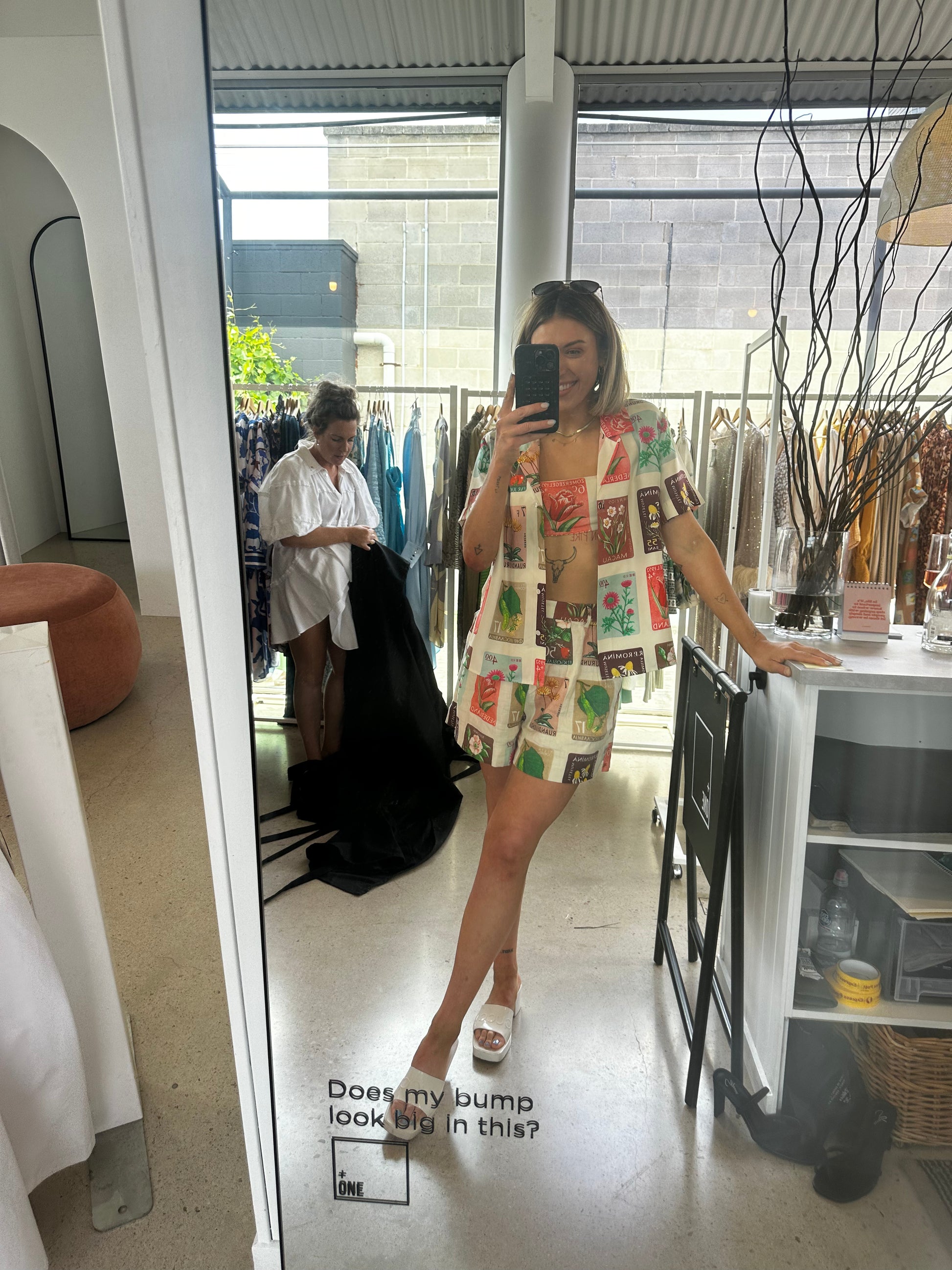 Oroton flower discount stamp dress