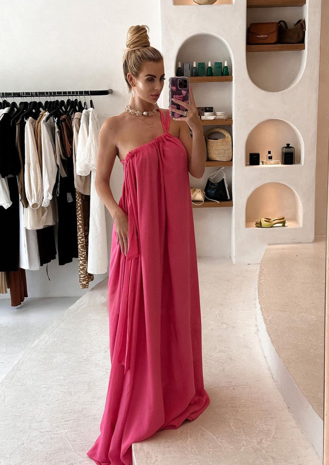 Tojha Lola Maxi Dress, Pink