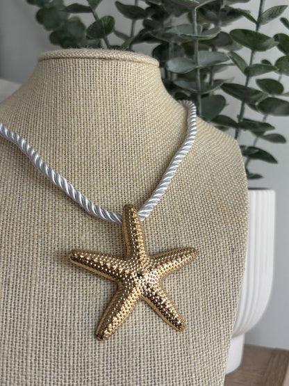 Starfish Rope Necklace (4 colour options)