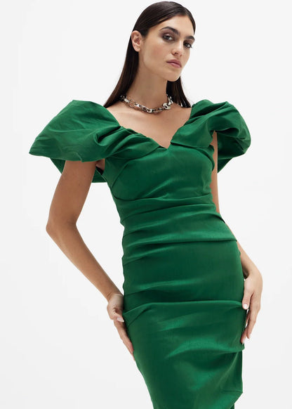 Rachel Gilbert Frey dress, green