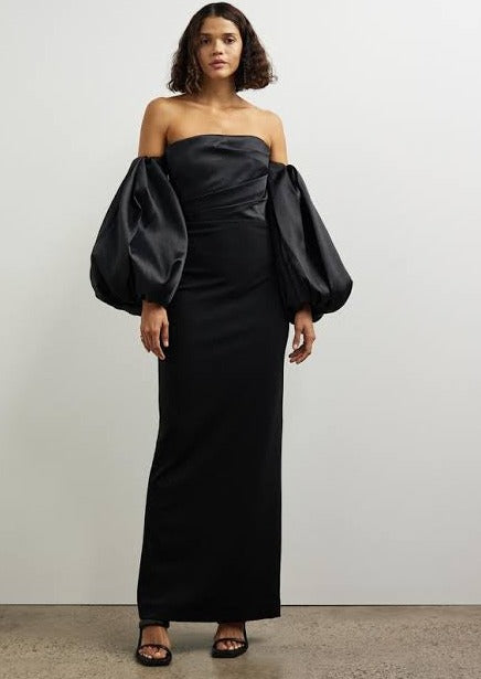 London Solace Carmen Maxi Dress, Black