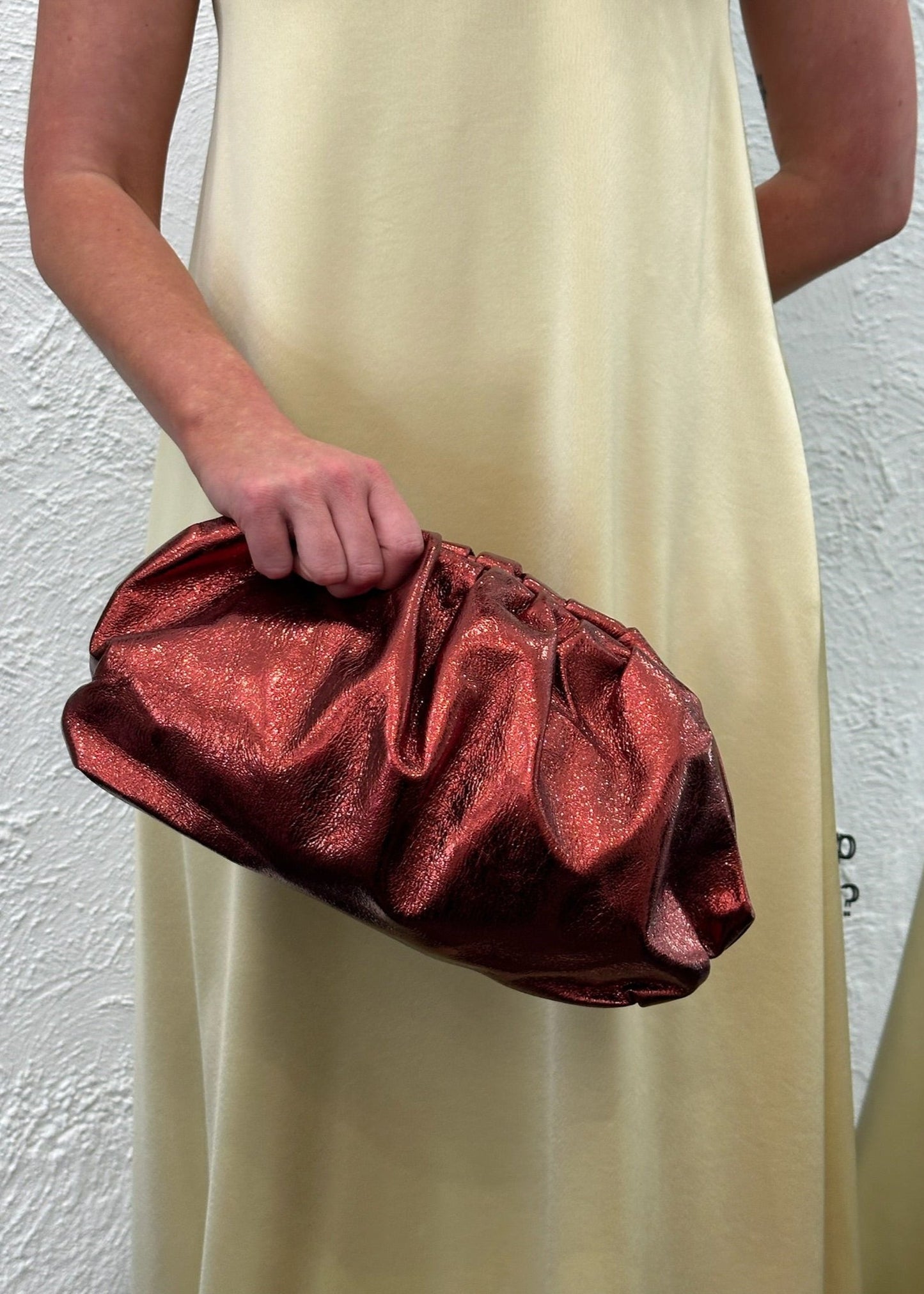 Baguette Clutch, Burnt Red