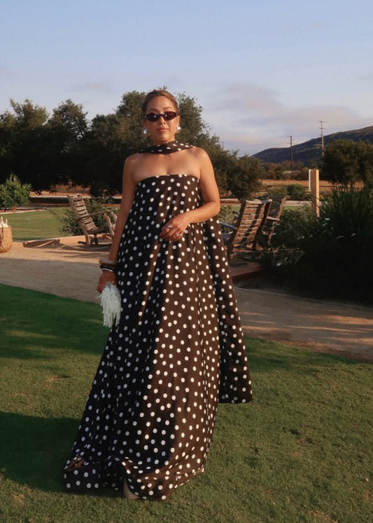 Tinsley Tube Dress, Polka Dot