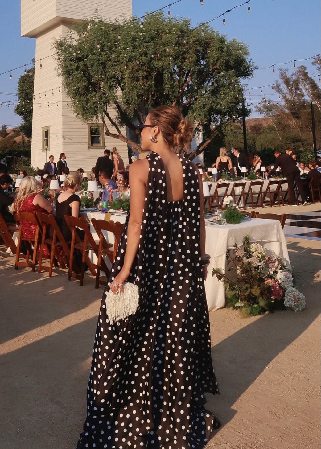 Tinsley Tube Dress, Polka Dot