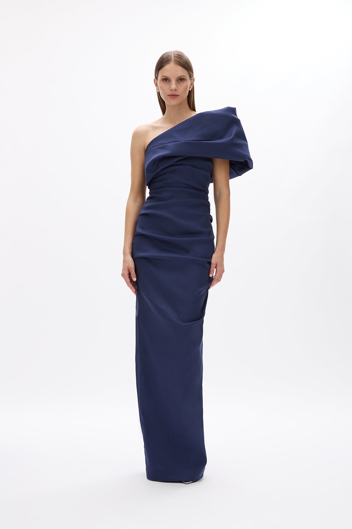 Rachel Gilbert Kat Gown, Navy