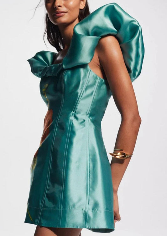 Alemais Regent Jade Mini Dress