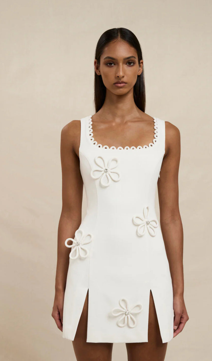 Flower Form Mini Dress