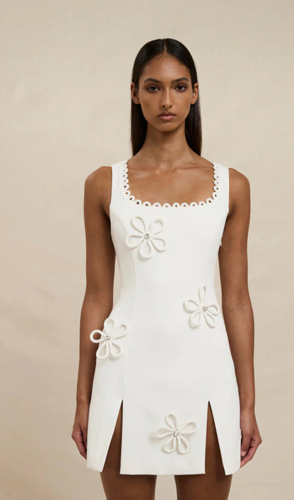 Flower Form Mini Dress