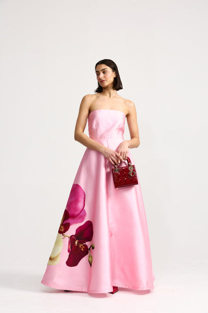 Aston Studios Audrey Dress in Icing Phalae