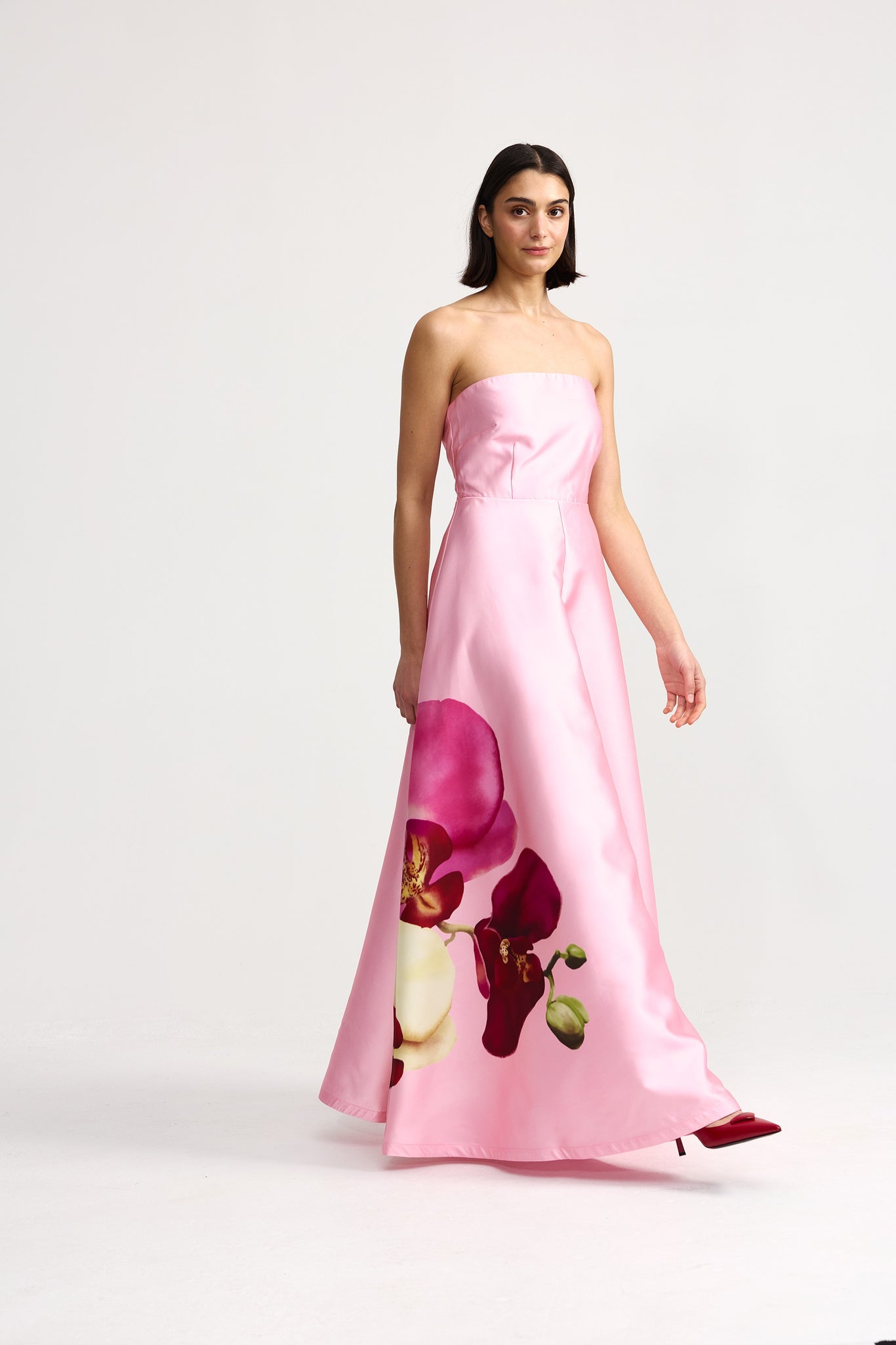 Aston Studios Audrey Dress in Icing Phalae