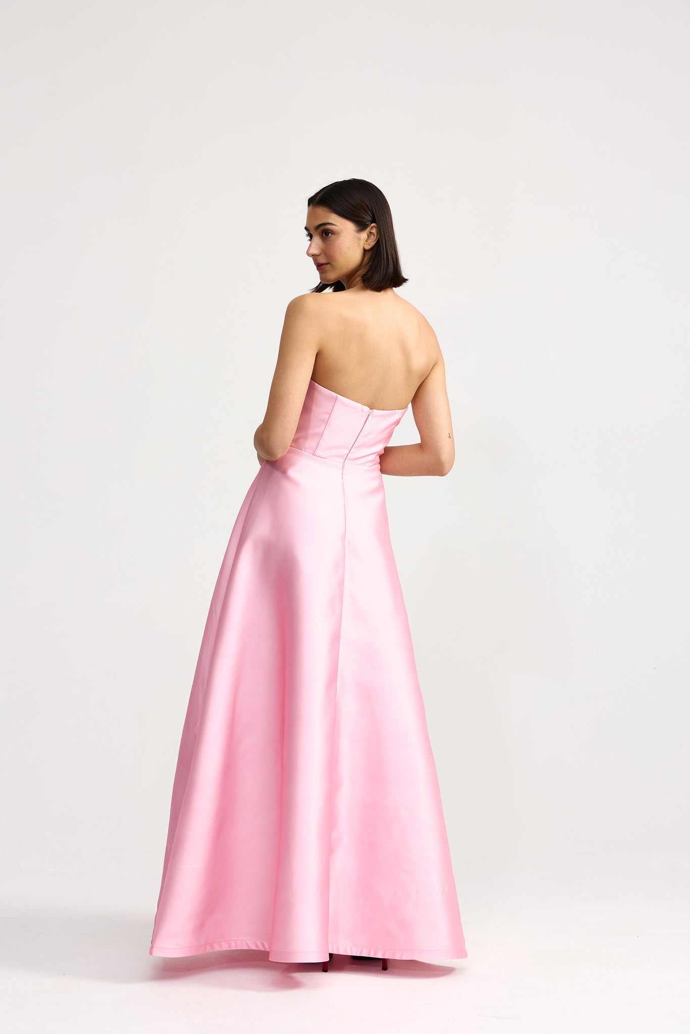 Aston Studios Audrey Dress in Icing Phalae